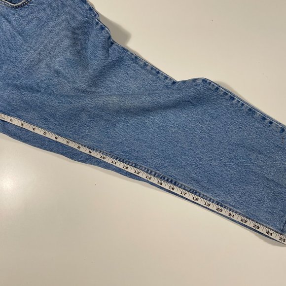 1995 Levi's orange tab light wash Husky cropped jeans mens size 33x25 - Picture 8 of 8